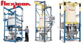 Stacje rozładunku big bagów Flexicon – bezpyłowe opróżnianie