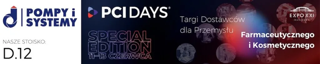 Targi urządzeń dla farmacji PCI Days w Warszawie 11 - 13 czerwca 2025 (Expo XXI)