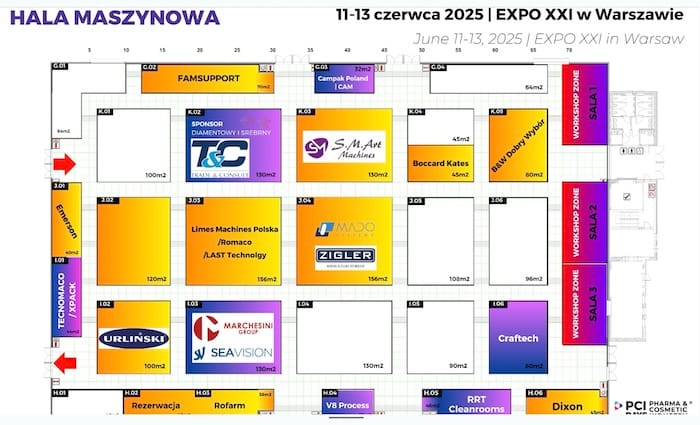 Targi urządzeń dla farmacji PCI Days w Warszawie 11 - 13 czerwca 2025 (Expo XXI)